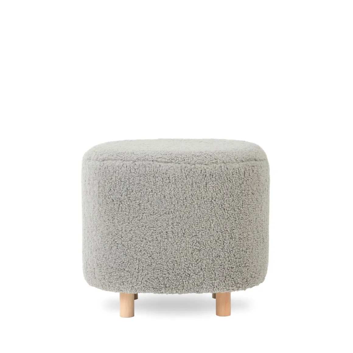 pufa_alda_szara_w_tkanini_2.webp Pufa Alda Szara W Tkaninie Teddy 50X40X44 Cm