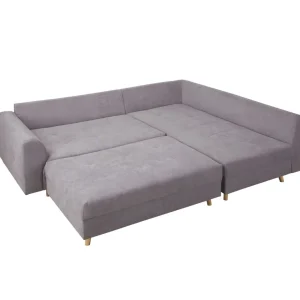 Pufa Do Naroznika Szara Semi 120X70X40 Cm All 999400