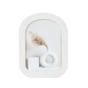 Ramka Na Zdjecie Anga Polokragla Z Imitacji Betonu 13X18 Cm