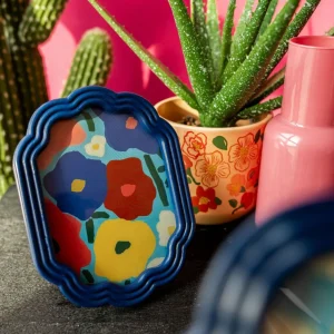 Ramka Na Zdjecie Floral Aura Granatowa 13X18 Cm