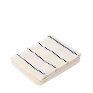 Ręcznik Amori Bezowy W Niebieskie Pasy 100X150Cm