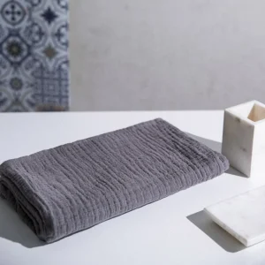 Ręcznik Elin Muslinowy Grafitowy 70X130Cm