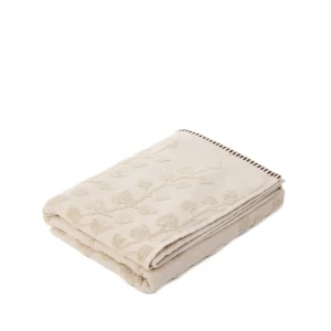 Ręcznik Leslie Z Obszyciami Bezowy 50X90Cm