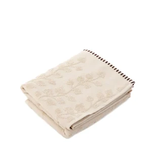 Ręcznik Leslie Z Obszyciami Bezowy 70X130Cm