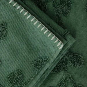 Ręcznik Leslie Z Obszyciami Zielony 50X90Cm