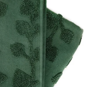 Ręcznik Leslie Z Obszyciami Zielony 50X90Cm