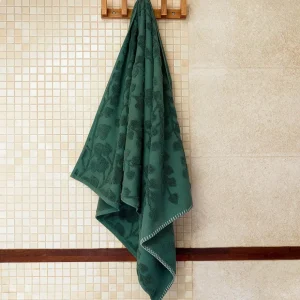 Ręcznik Leslie Z Obszyciami Zielony 70X130Cm