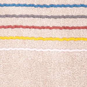Ręcznik Mikasa Bezowy Z Kolorowymi Paskami 50X90Cm