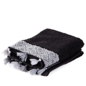 Ręcznik Teri Czarno-Szary 70X130Cm