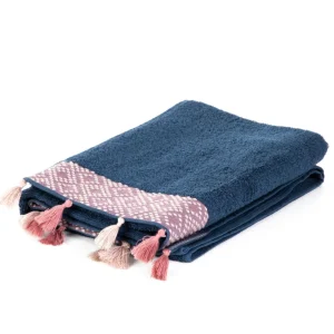 Ręcznik Teri Granatowo-Rozowy 50X90Cm