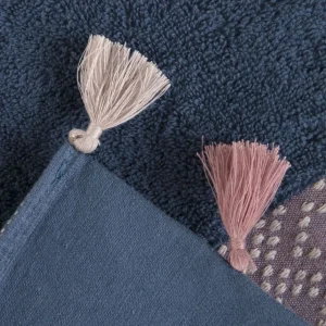 Ręcznik Teri Granatowo-Rozowy 70X130Cm