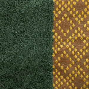 Ręcznik Teri Zielono-Musztardowy 70X130Cm