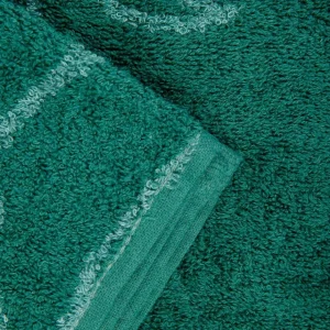 Ręcznik Wilday Ciemnozielony W Liscie 50X90Cm