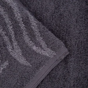 Ręcznik Wilday Szary W Liscie 70X130Cm