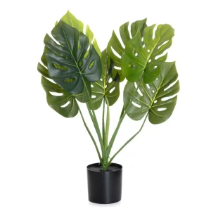 Roslina Sztuczna Tropical Zone Monstera W Czarnej Donicy 75 Cm
