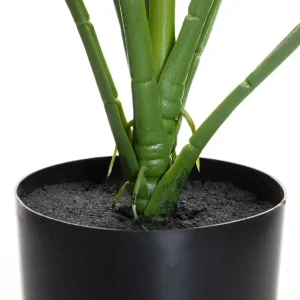 Roslina Sztuczna Tropical Zone Monstera W Czarnej Donicy 75 Cm