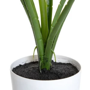 Roslina Sztuczna Tropical Zone Palma W Bialej Donicy 75 Cm