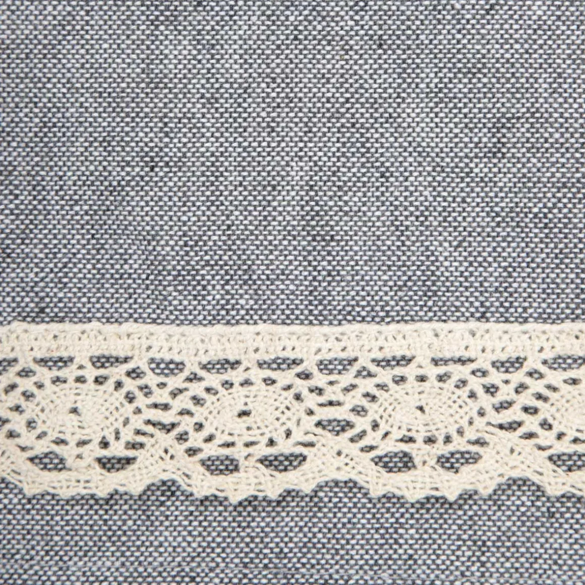 serweta_maya_bawelniana_z_1.webp Serweta Maya Bawelniana Z Koronka Szara 80X80 Cm