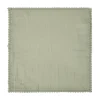 Serwetka Elin Muslinowa Z Koronkowa Lamowka Pistacjowa 40X40 Cm