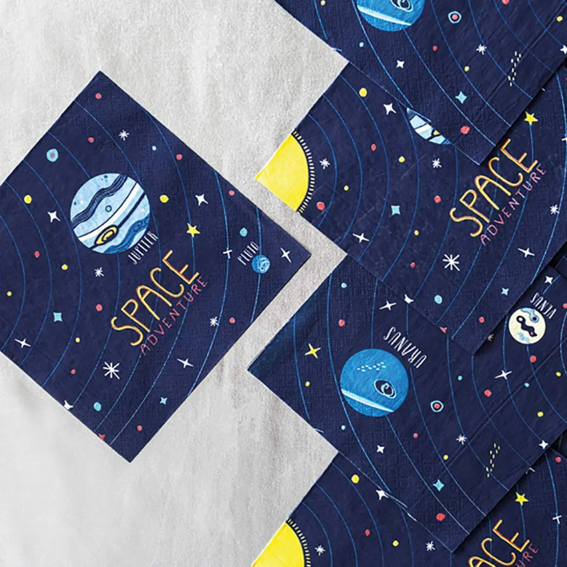 serwetki_space_papierowe__2.webp Serwetki Space Papierowe Z Nadrukiem 20 Szt. 16X16 Cm