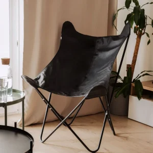 Siedzisko Butterfly Wymienne Do Fotela - Czarna Eco Skora 76X97 Cm