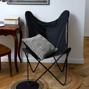 Siedzisko Butterfly Wymienne Do Fotela - Czarna Eco Skora 76X97 Cm