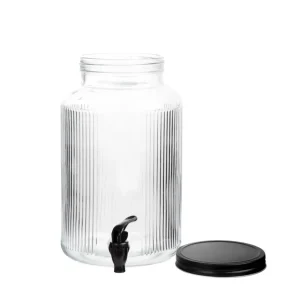 Sloik Velmo Z Kranikiem Prazkowany Z Czarna Pokrywka 6 L