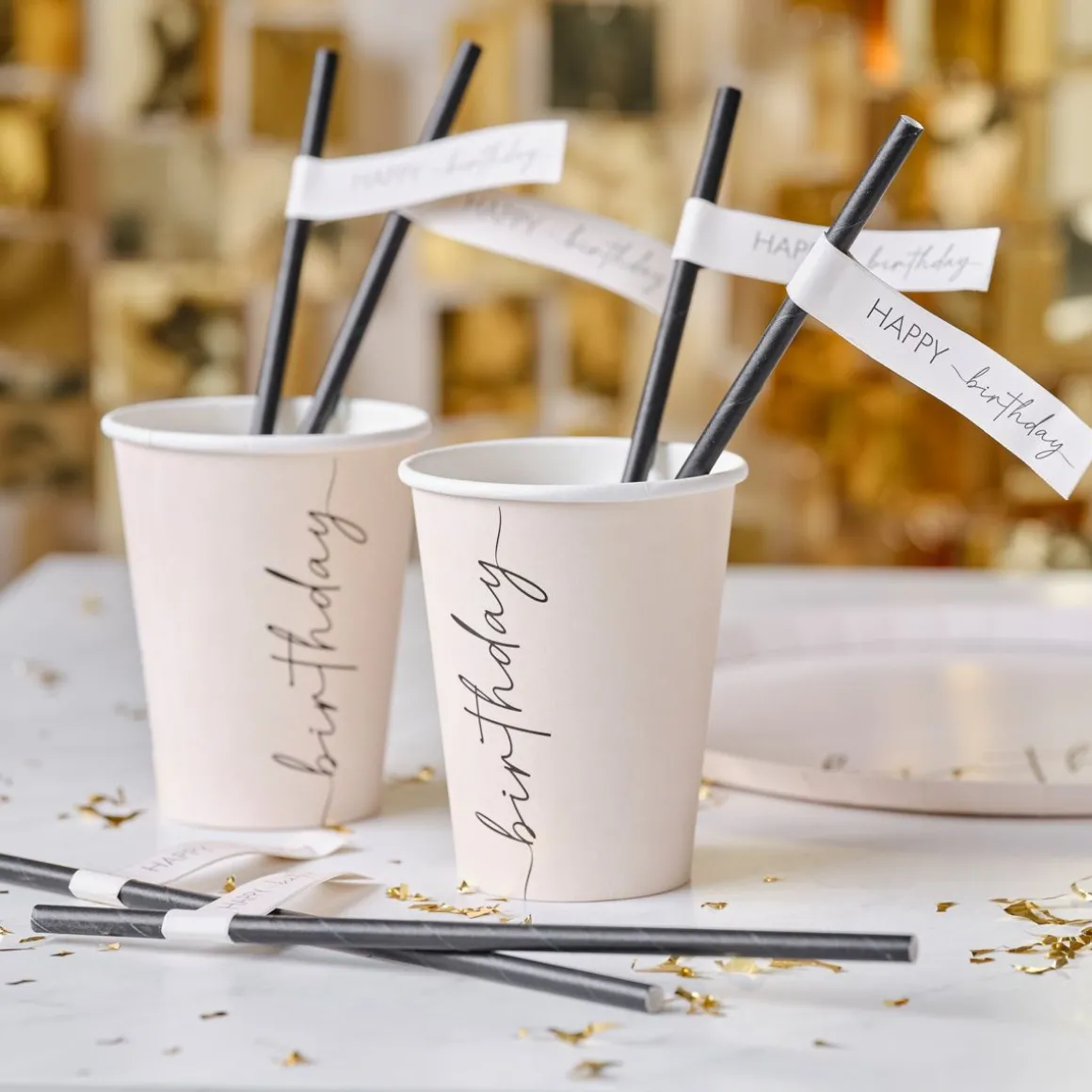 slomki_birthday_papierowe_2.webp Slomki Birthday Papierowe "Happy Birthday" 16 Szt.