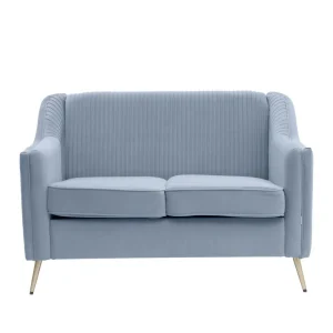 Sofa Avant Sofa 2-Osobowa, Welurowa Szara 127X82X81.5 Cm