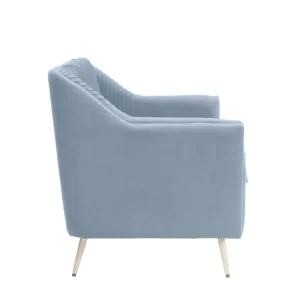 Sofa Avant Sofa 2-Osobowa, Welurowa Szara 127X82X81.5 Cm