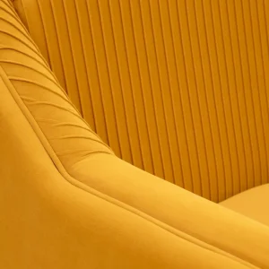 Sofa Avant Sofa 2-Osobowa, Welurowa Musztardowa 127X82X81.5 Cm