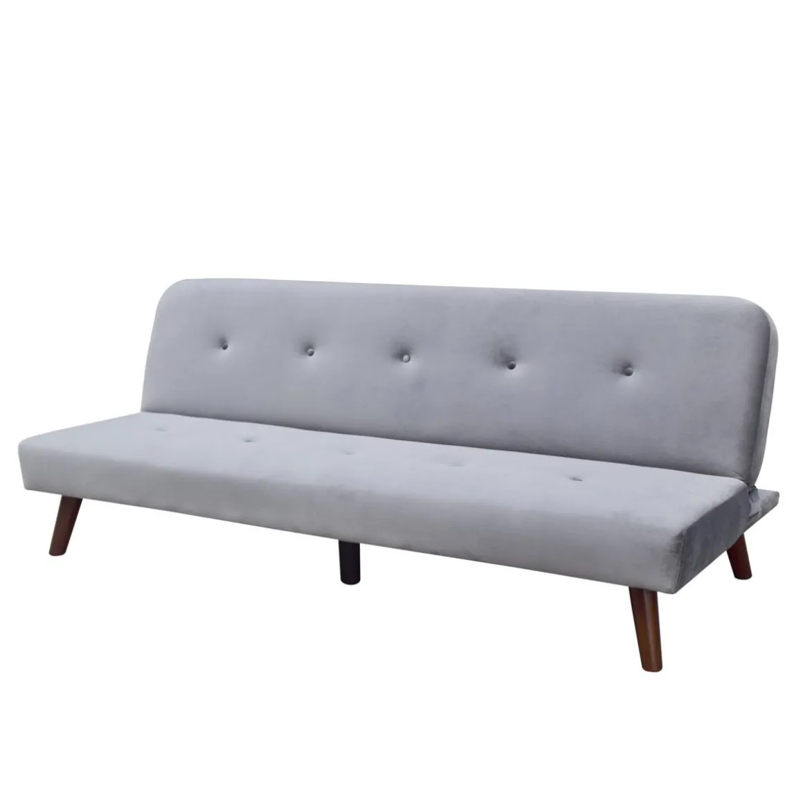 sofa_rinko_sofa_osobowa_z_0-1.webp Sofa Rinko Sofa 3-Osobowa, Z Funkcja Spania, Welurowa Ciemnoszara 195X81X74 Cm