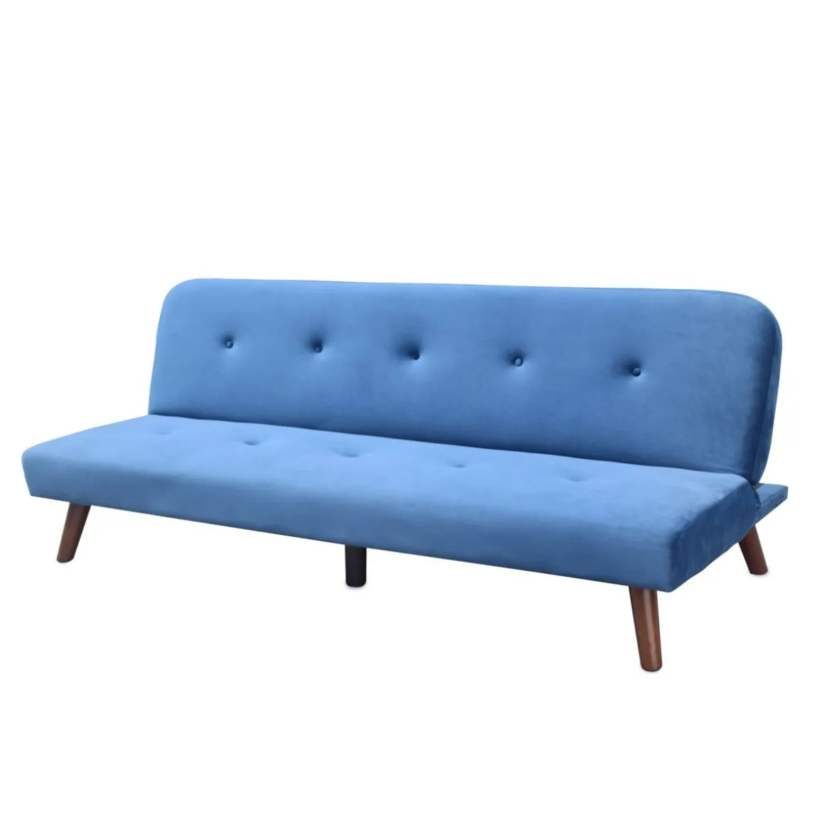 sofa_rinko_sofa_osobowa_z_0.webp Sofa Rinko Sofa 3-Osobowa, Z Funkcja Spania, Welurowa Granatowa 195X81X74 Cm