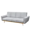 Sofa Samtige 3-Osobowa, Z Funkcja Spania, Szara 212X84X86.5 Cm