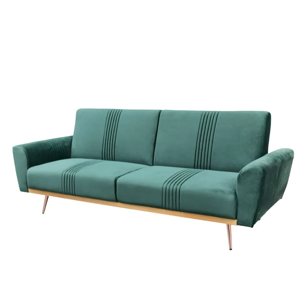 sofa_samtige_osobowa_z_fu_0-2.webp Sofa Samtige 3-Osobowa, Z Funkcja Spania, Welurowa Zielona 212X84X86.5 Cm