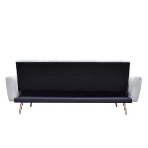 Sofa Samtige 3-Osobowa, Z Funkcja Spania, Szara 212X84X86.5 Cm