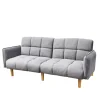 Sofa Sonus 3-Osobowa, Z Funkcja Spania, Welurowa Musztardowa 195X91X83 Cm