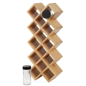 Stojak Bambou Drewniany Na Przyprawy 42X17Cm