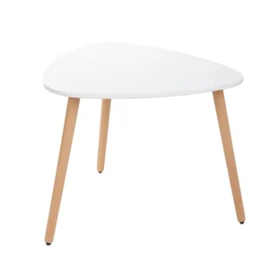 Stol Travesa Naturalny Z Bialym Blatem 60 60 48Cm