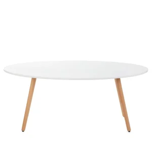 Stol Travesa Naturalny Z Bialym Blatem 110X60X45Cm