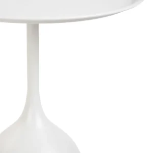 Stolik Ferro Metalowy Bialy 58X32X48 Cm