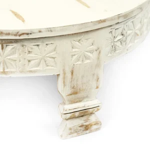 Stolik Kawowy Banhi Lite Drewno Mango Zlobione 60X60X23 Cm