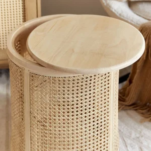 Stolik Kawowy Kani Ratanowy 40X40X45 Cm