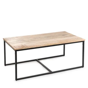 Stolik Kawowy Maya Lite Drewno Mango + Metal 110X60X45Cm