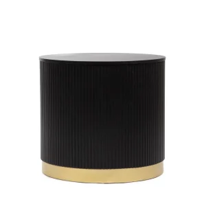 Stolik Kawowy Tabi Matowy Czarny 40X36 Cm