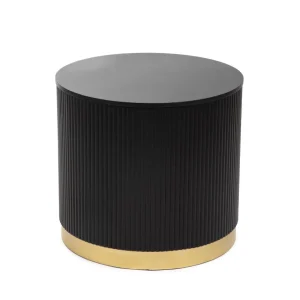 Stolik Kawowy Tabi Matowy Czarny 40X36 Cm