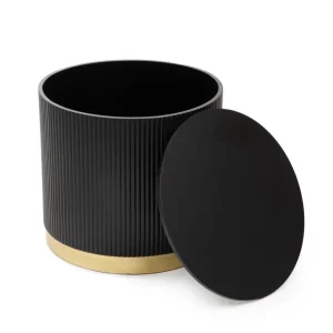 Stolik Kawowy Tabi Matowy Czarny 40X36 Cm