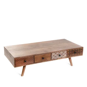 Stolik Kawowy Tayo Lite Drewno Mango 117X65X35 Cm