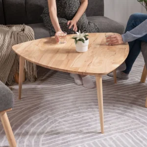 Stolik Purnam Naturalny 90X90X45,5 Cm