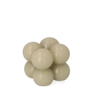 Swieca Bubble Bezowa 6X6X6 Cm